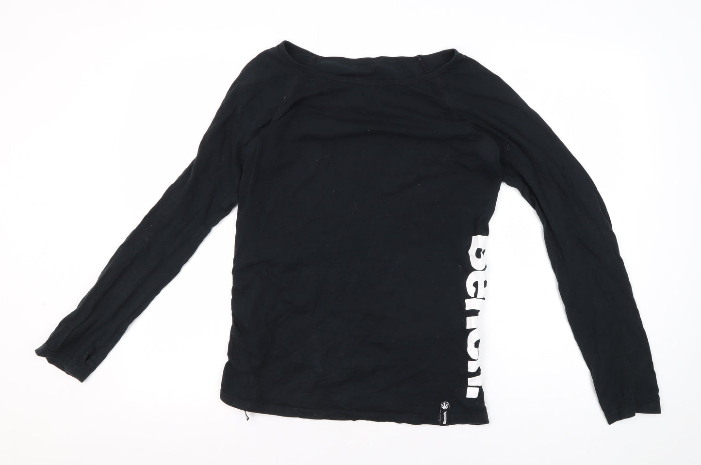 Bench Black Unisex Long Sleeve Cotton Tee Medium