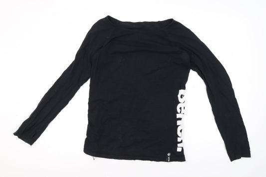 Bench Black Unisex Long Sleeve Cotton Tee Medium