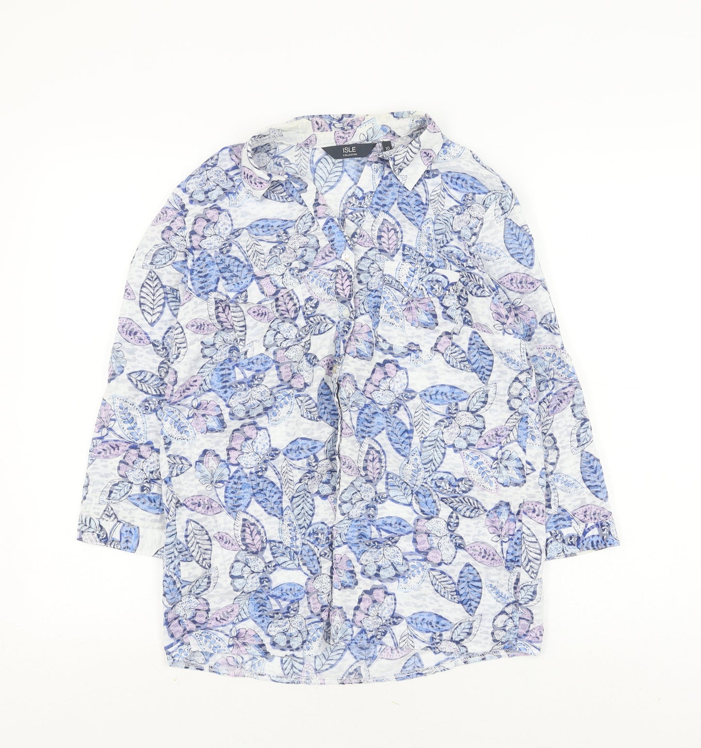 ISLE Women’s Floral Tunic Blouse, Multicoloured, Size 10