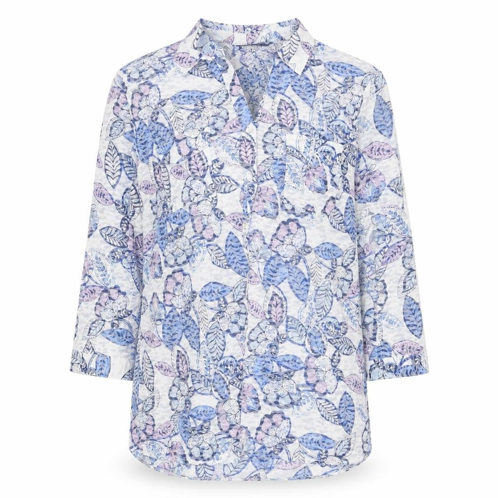 ISLE Women’s Floral Tunic Blouse, Multicoloured, Size 10