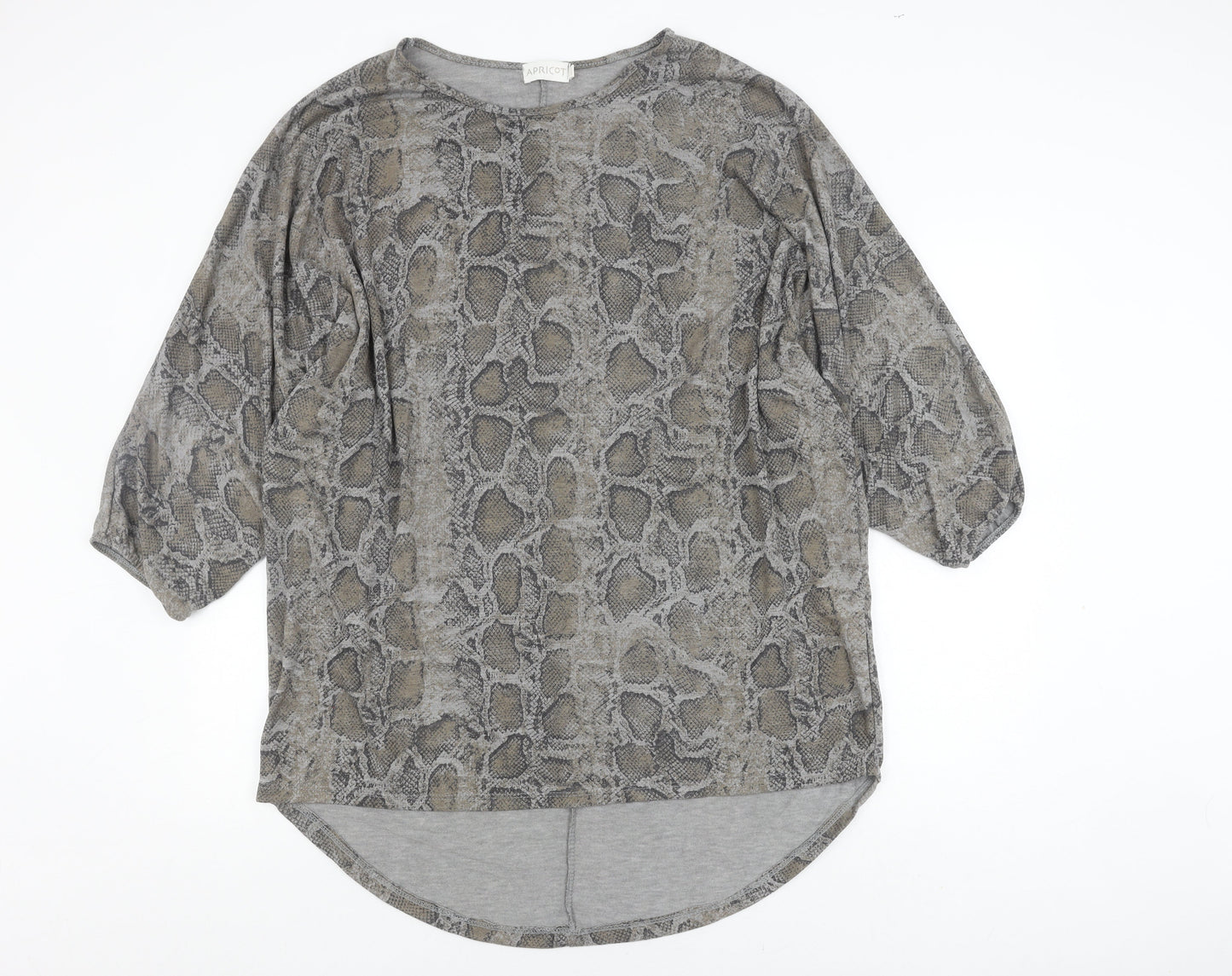 Apricot Women's Grey Animal Print Blouse M