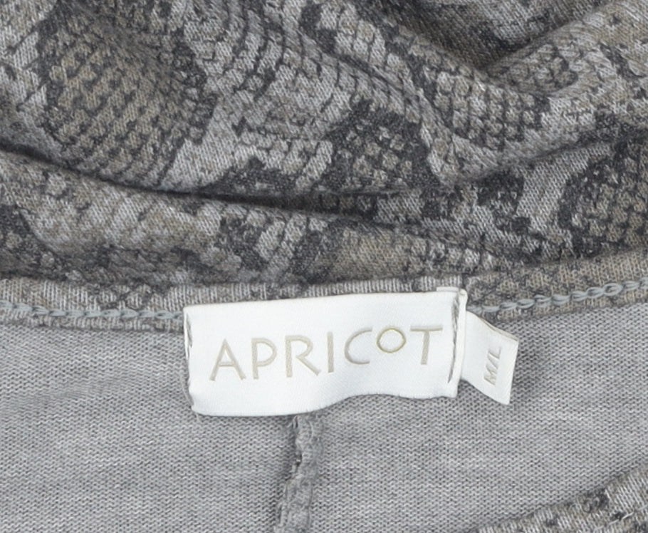 Apricot Women's Grey Animal Print Blouse M