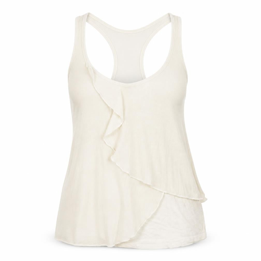 Front view of Miss Selfridge Ivory Sleeveless Camisole Top, size 6