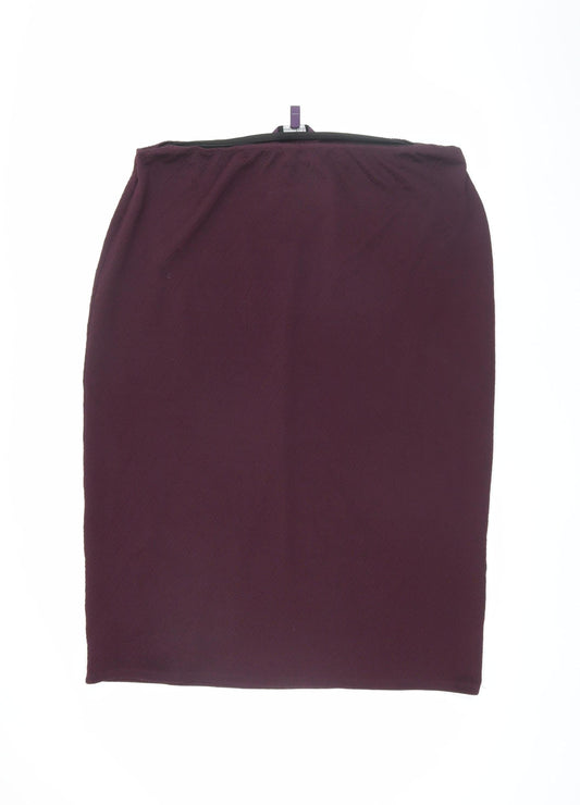 Long Tall Sally Women's Purple Pencil Skirt XL