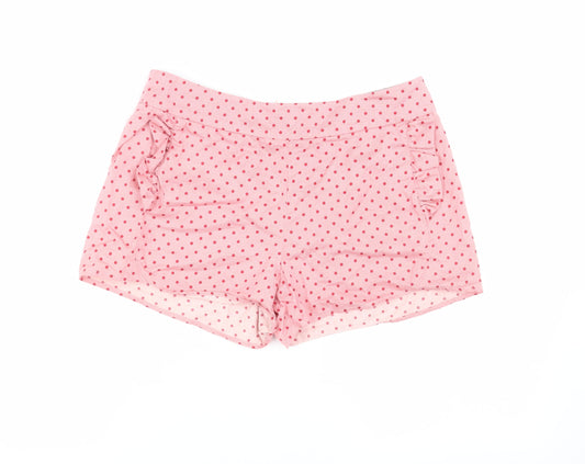 Joules Women's Pink Polka Dot Shorts M