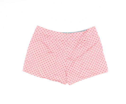 Joules Women's Pink Polka Dot Shorts M