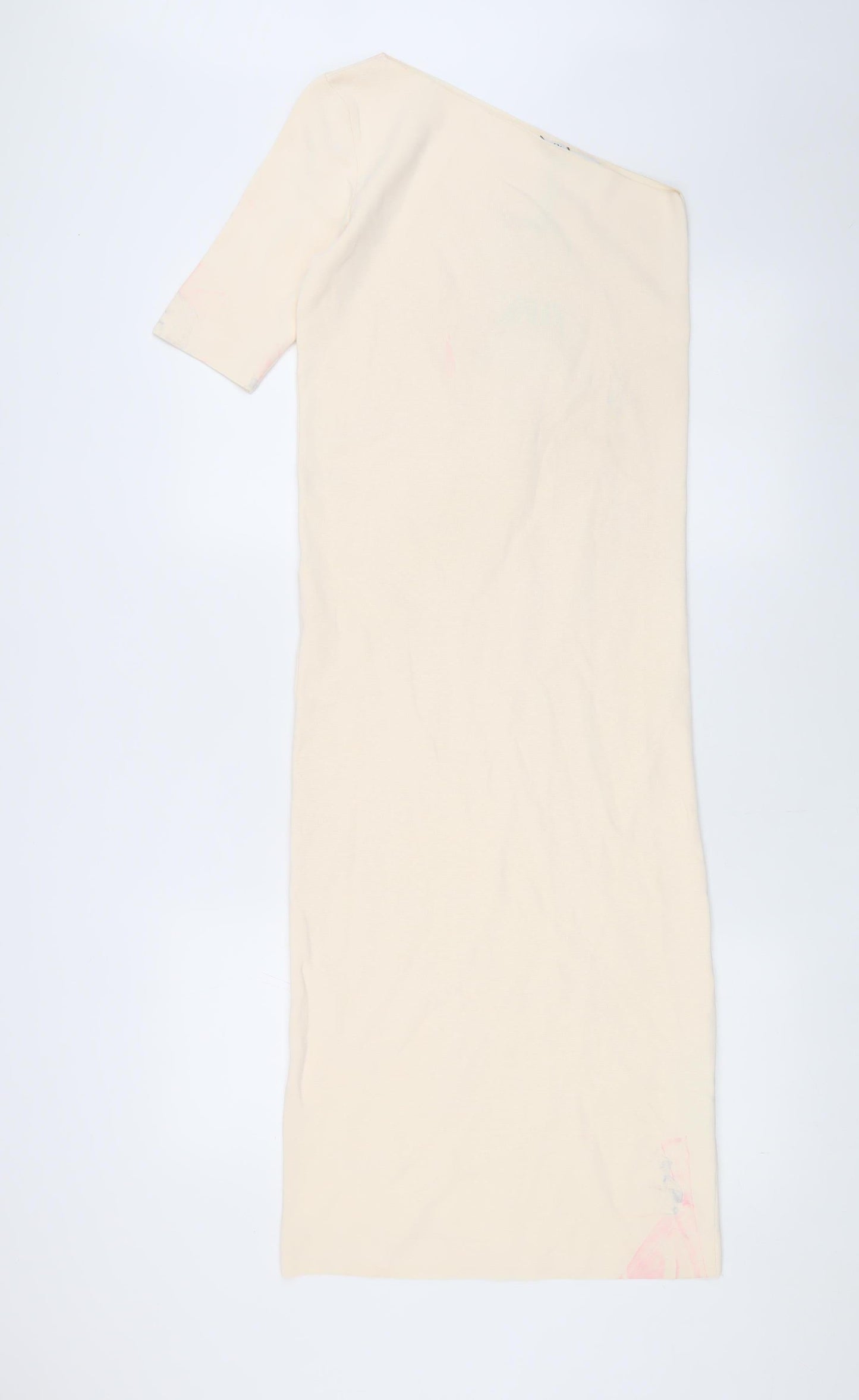 Zara Women's Ivory Midi Bodycon Dress S
