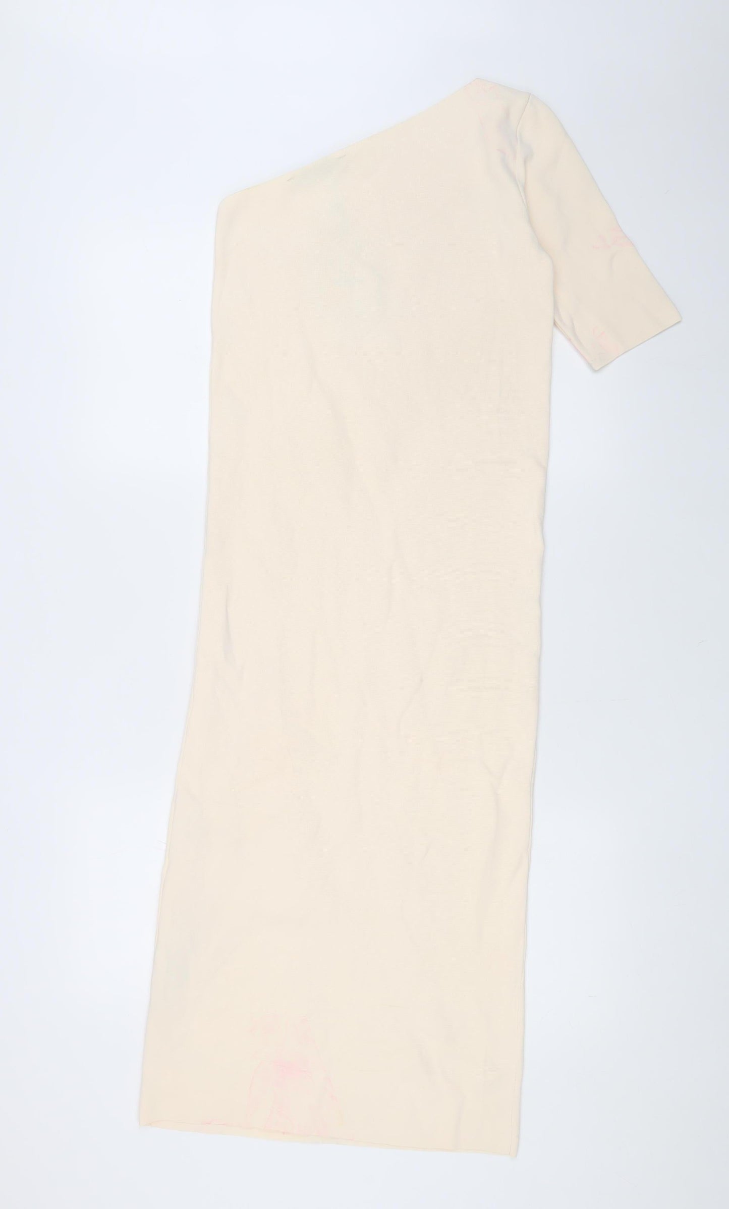 Zara Women's Ivory Midi Bodycon Dress S