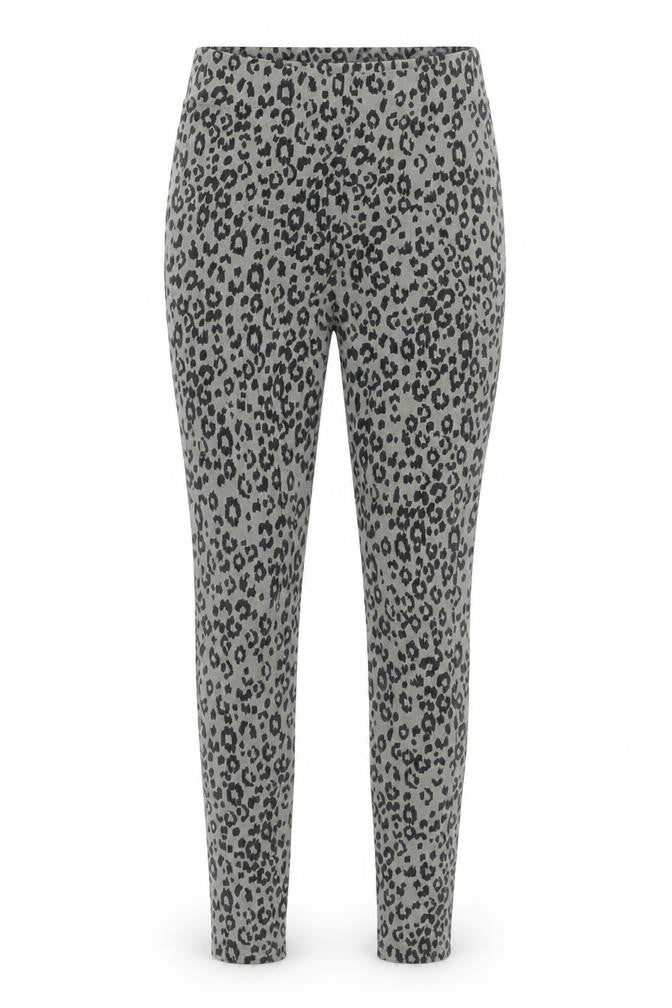 Joules Women's Green Animal Print Skinny Trousers