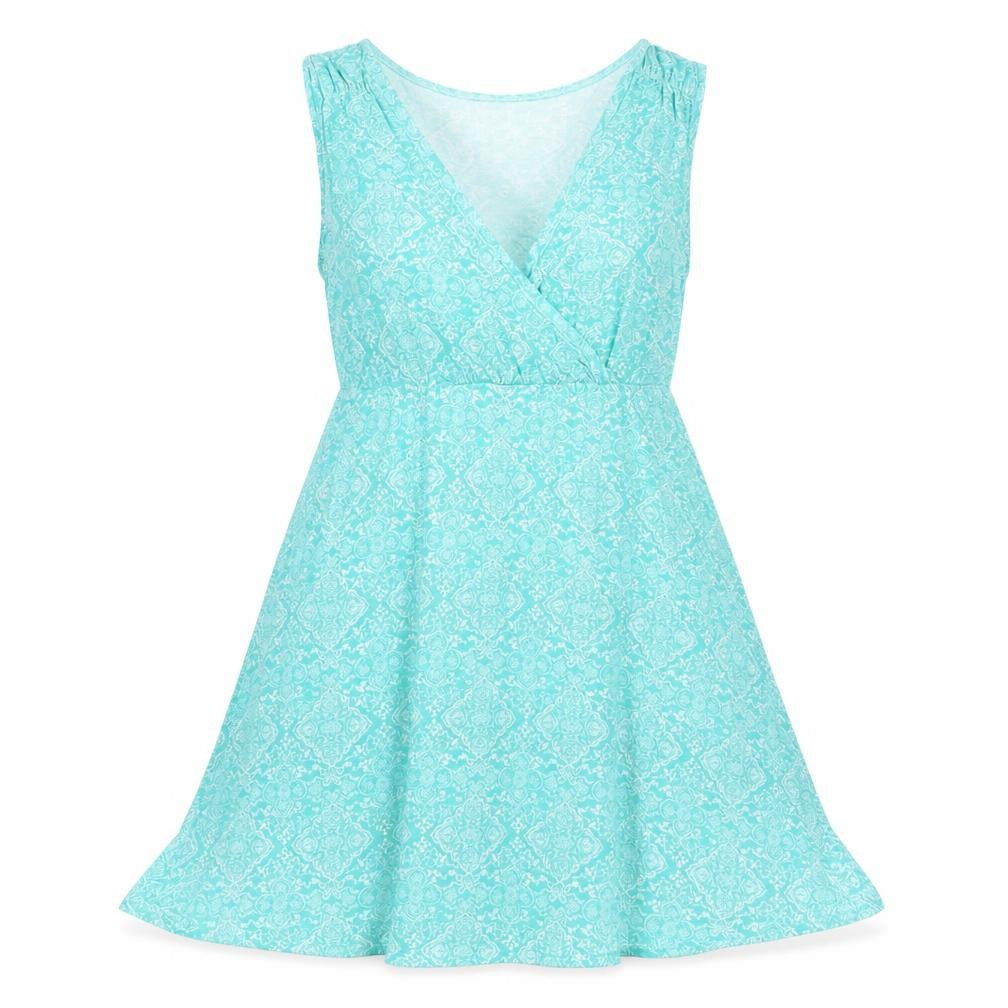 Saltrock Women's Green Paisley V-Neck Dress Size 12