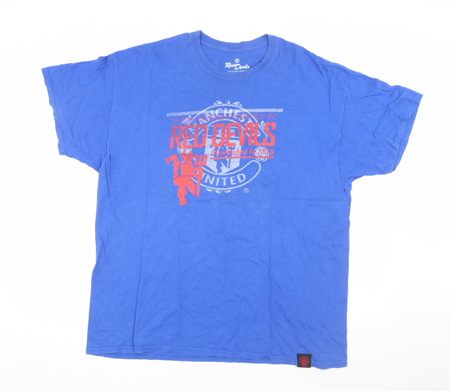 Red Devils Manchester United Men’s Blue XL T-Shirt