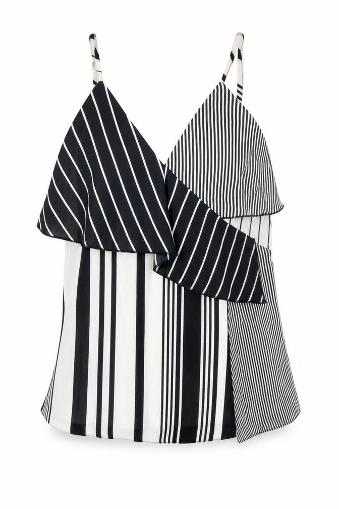 Front view of ASOS Women's Multicoloured Striped Camisole, size 6