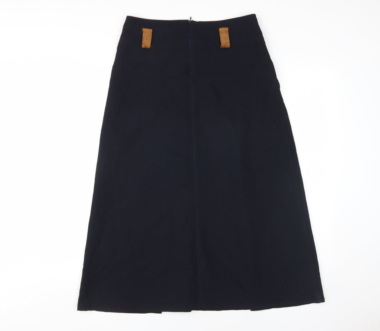 Burun Women's Black Long A-Line Skirt, Size 10