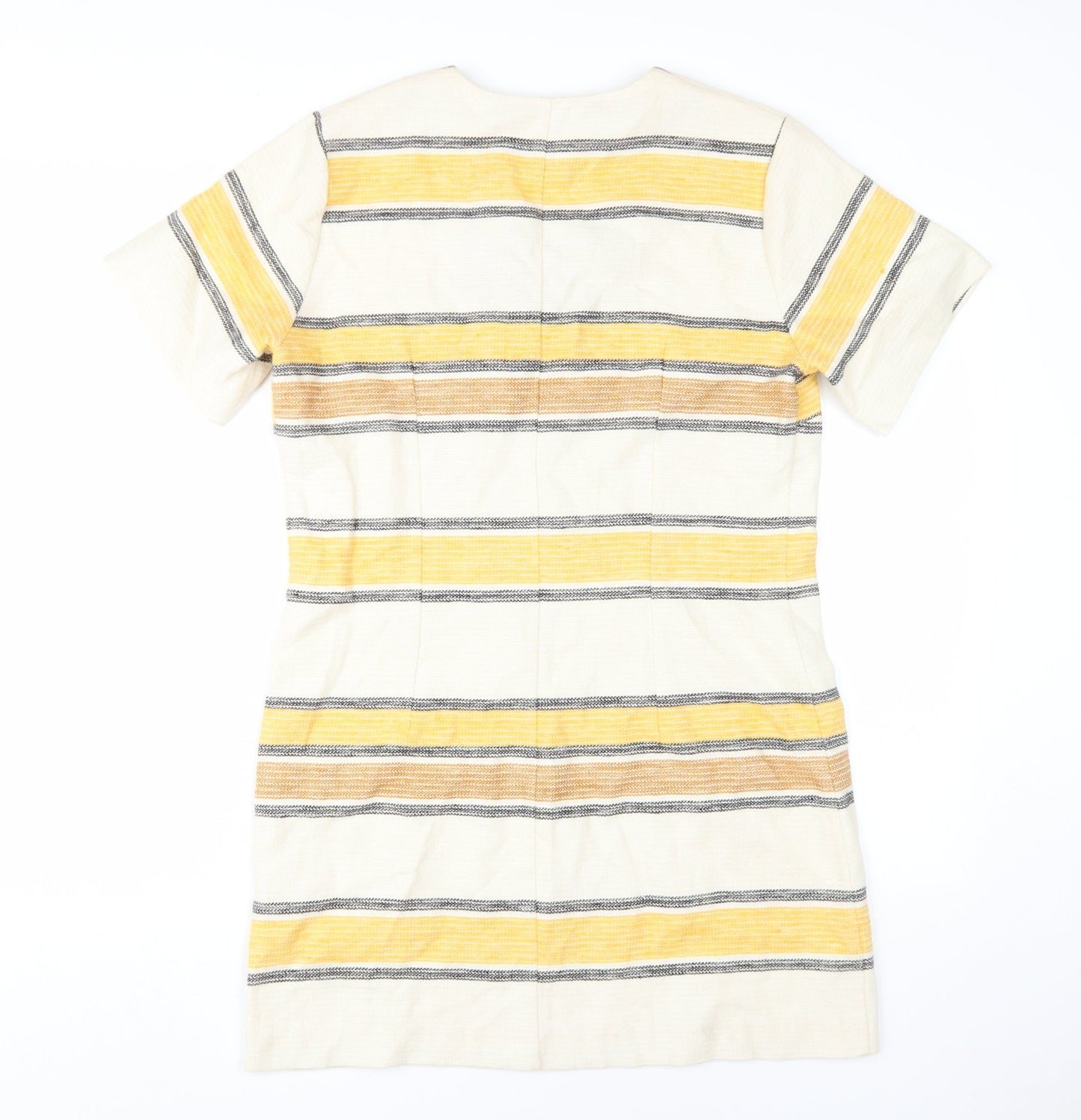 River Island Women's Striped Cotton Linen Shift Dress