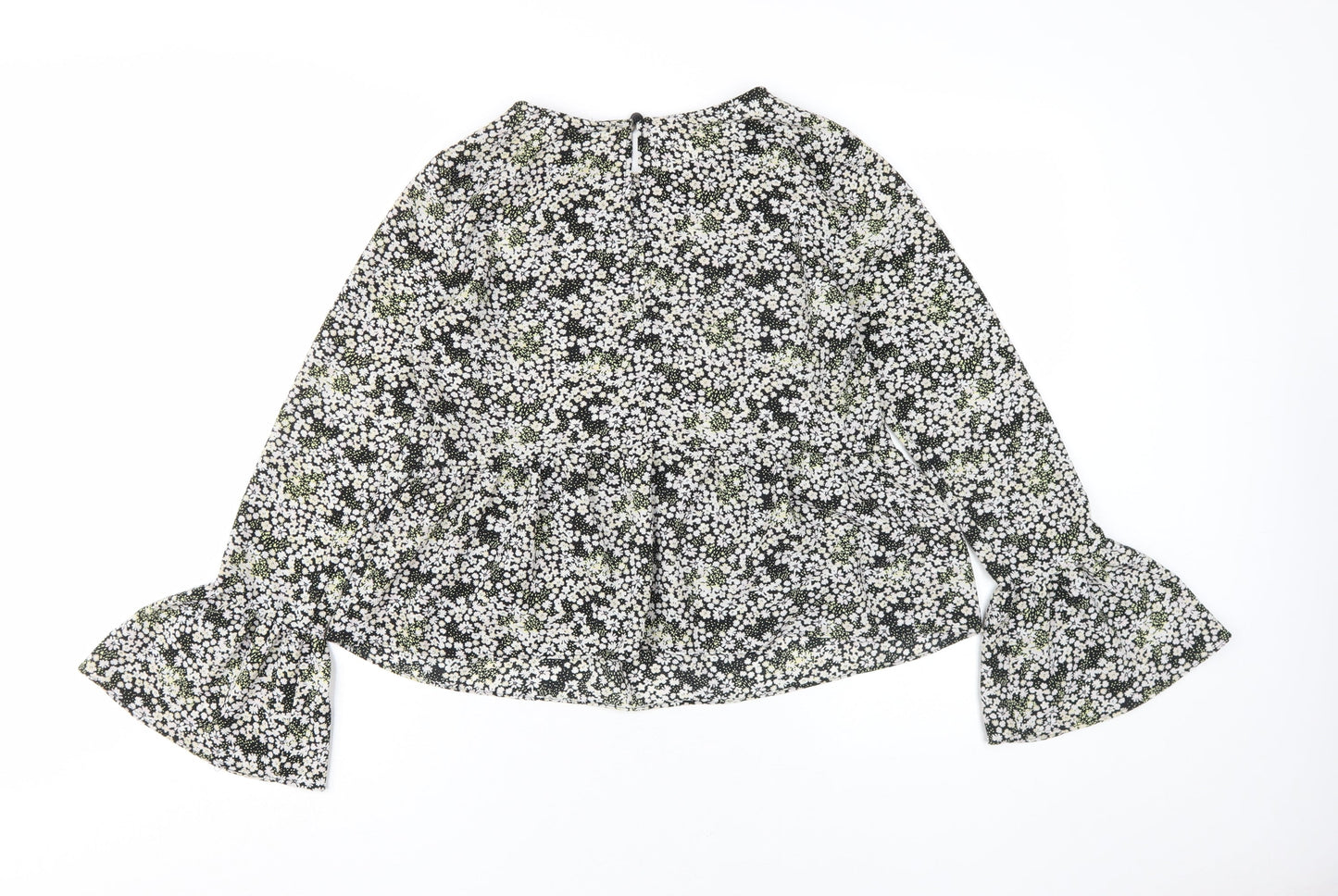 ASOS Design Women's Black Floral Blouse Size 8