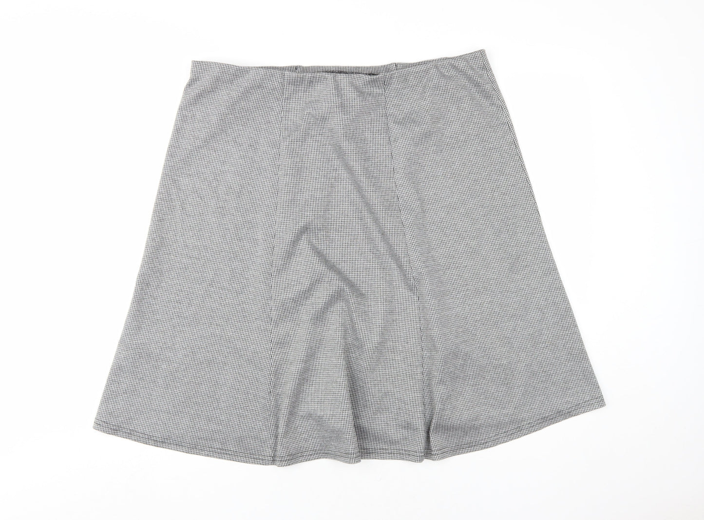 Bonmarché Women's Grey Check Pencil Skirt Size 18