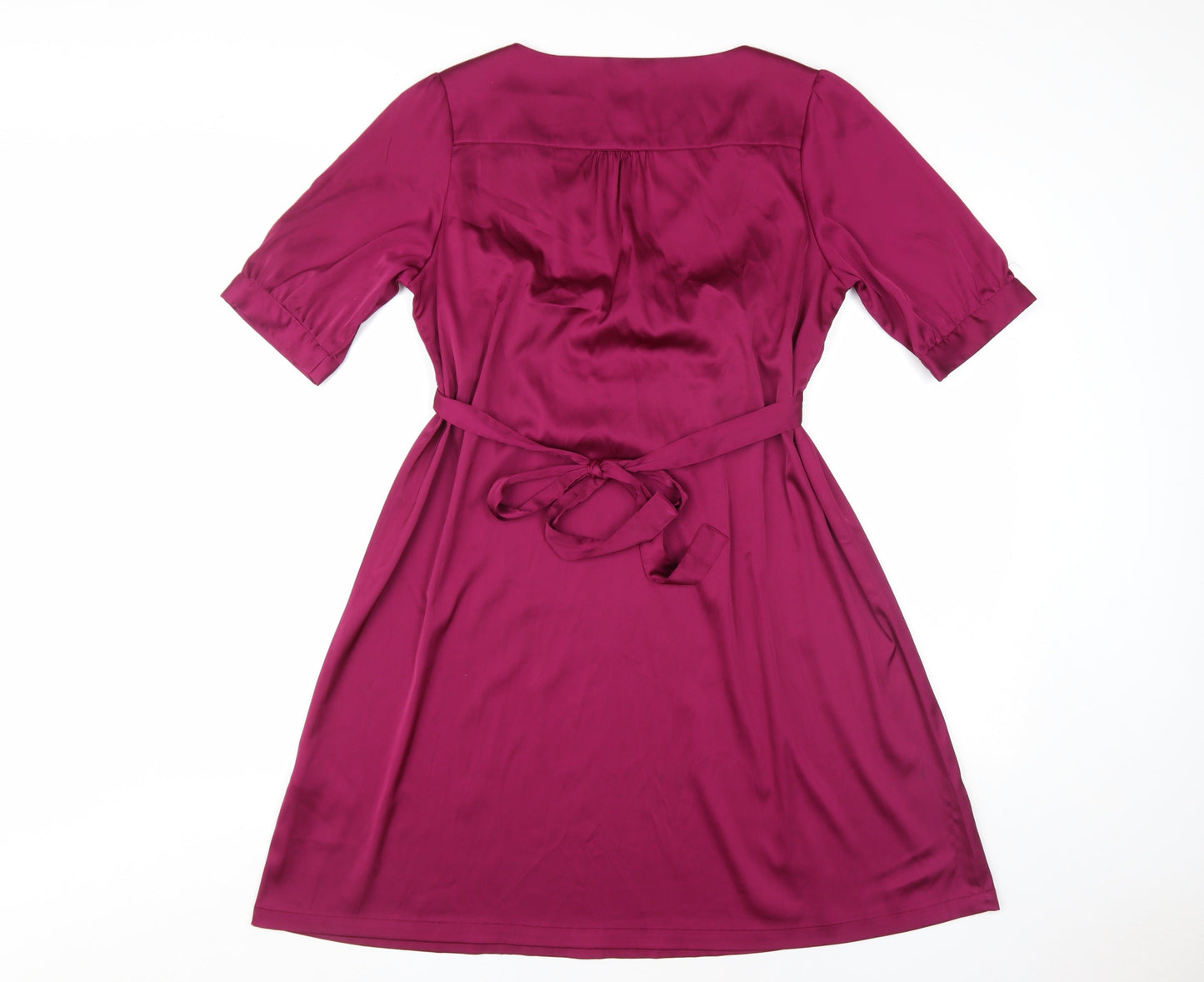 H&M Women's Purple Wrap Dress, Size 12, Casual Style