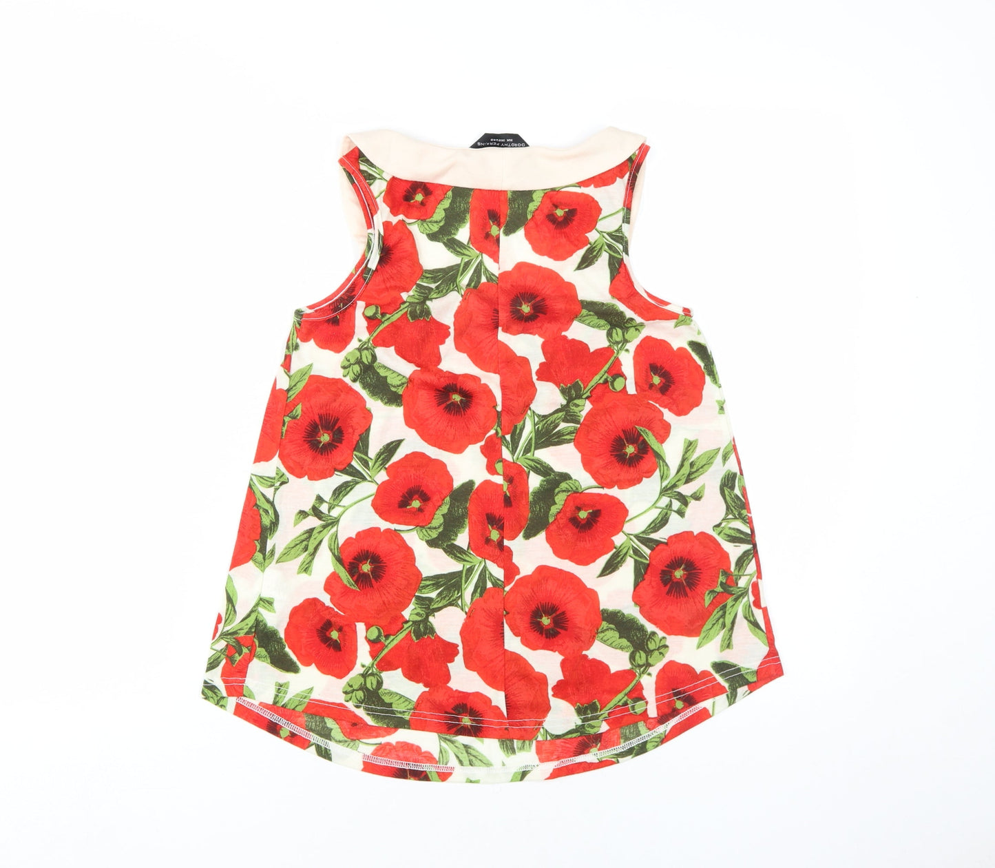 Dorothy Perkins Women's Multicoloured Floral Blouse, Size 8, Cropped Style