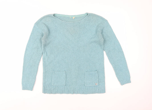 White Stuff Women's Blue Pullover Jumper Size 10