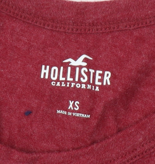 Hollister Women's Red XS Long Sleeve Jersey T-Shirt