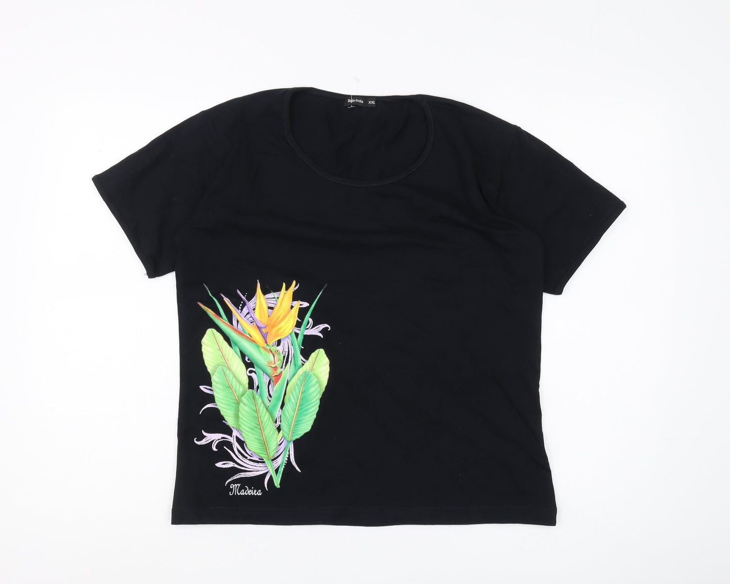 Rebrinde Unisex Black XL Basic T-Shirt