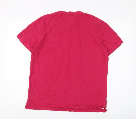 Crew Clothing Men's Red L T-Shirt Short Sleeve