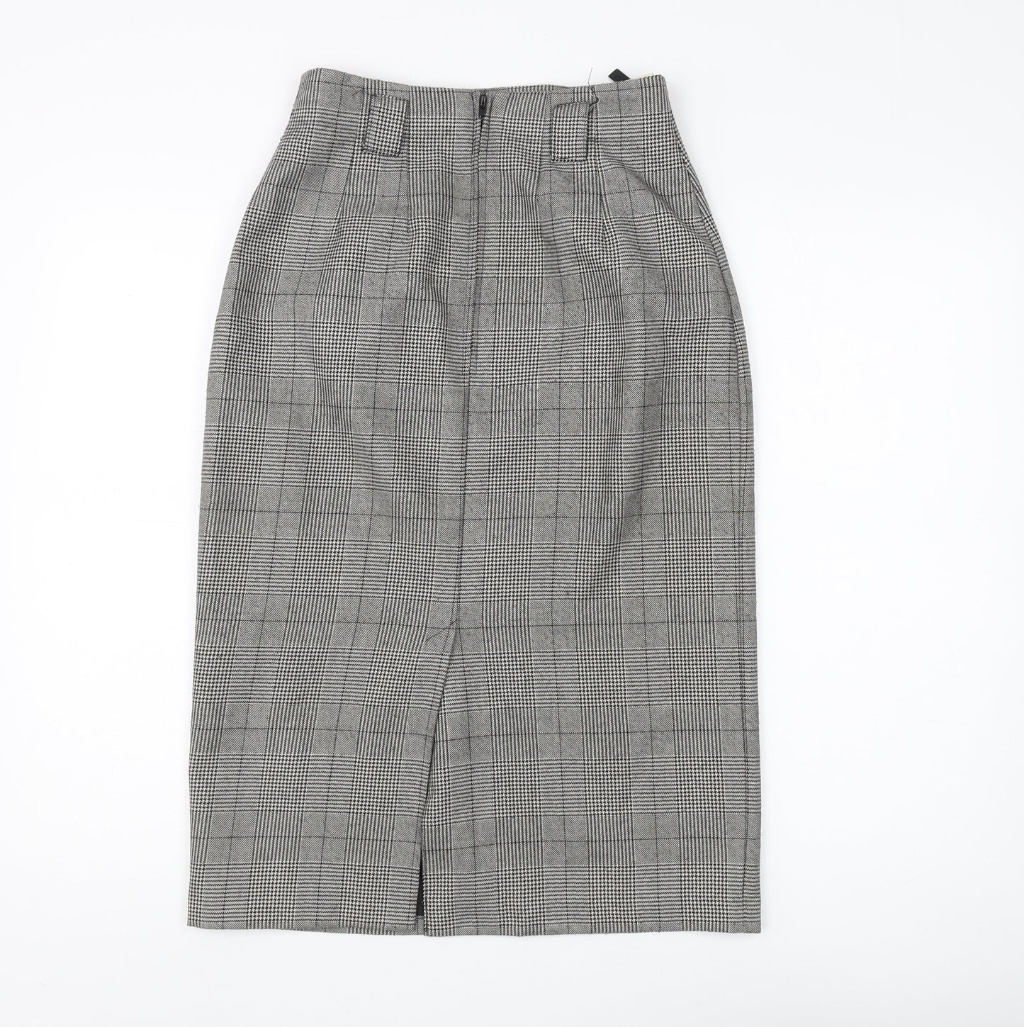 St Michael Women's Black Check Pencil Skirt Size 10