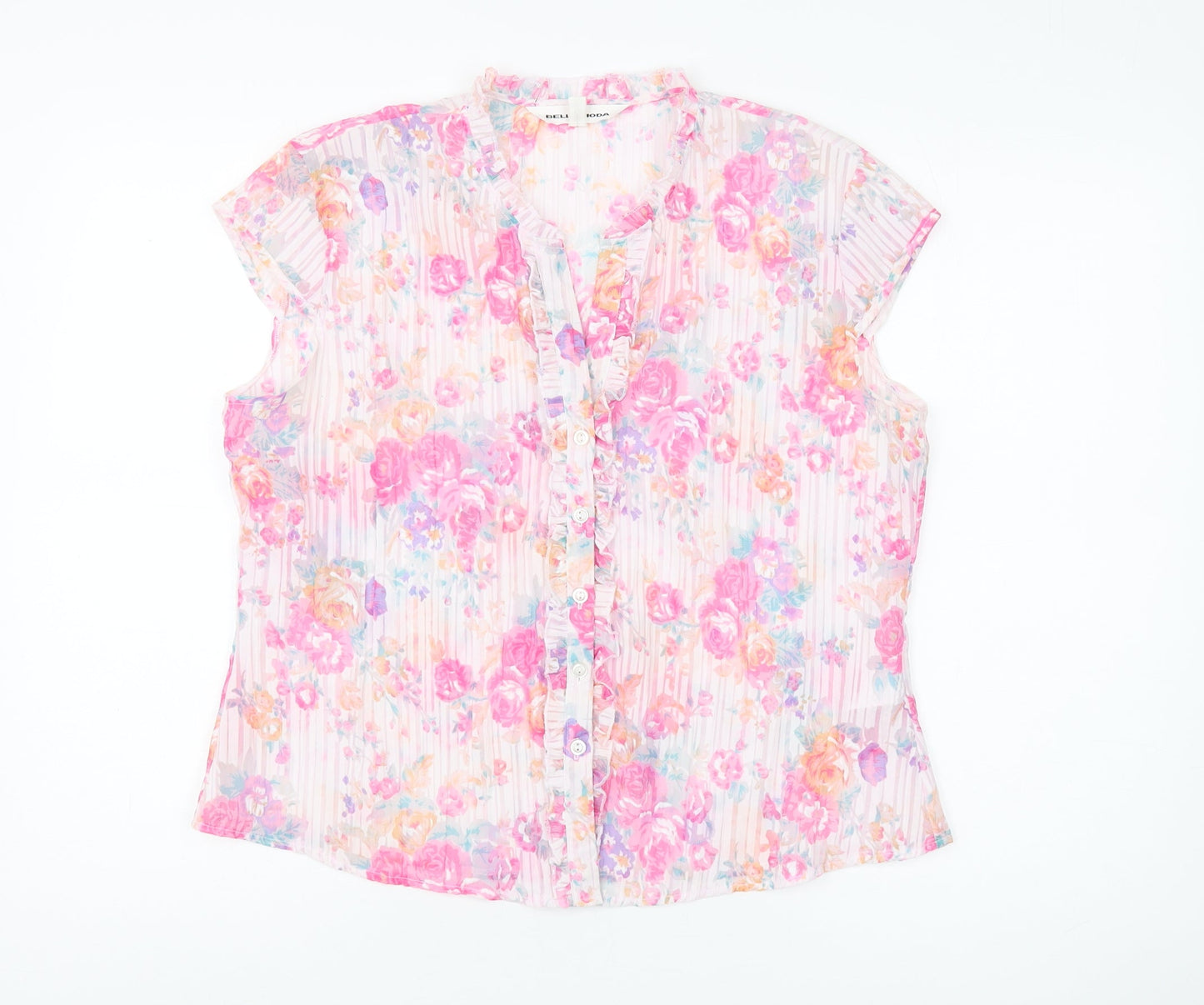 Bella Moda Women’s Multicoloured Floral Blouse UK 16