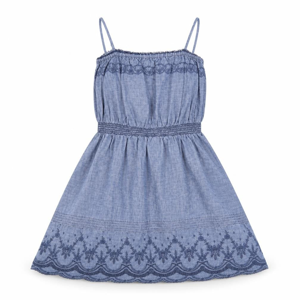 GapKids Girls Blue Cotton Lace Dress M