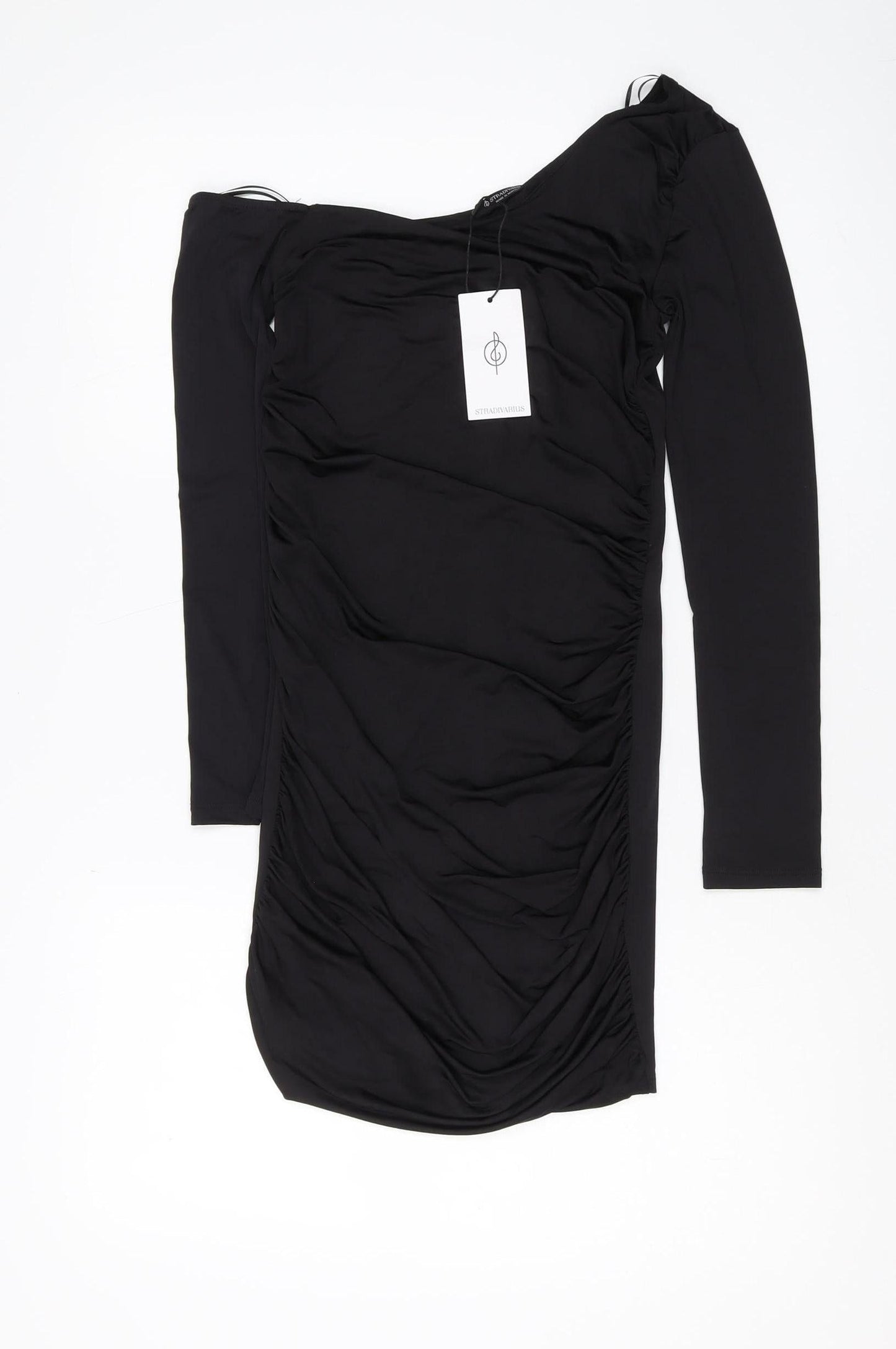 Stradivarius Women's Black Bodycon Dress Size 8