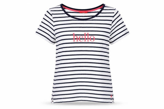 Womens UK Size 8 Joules Multicoloured 100% Cotton T-Shirt