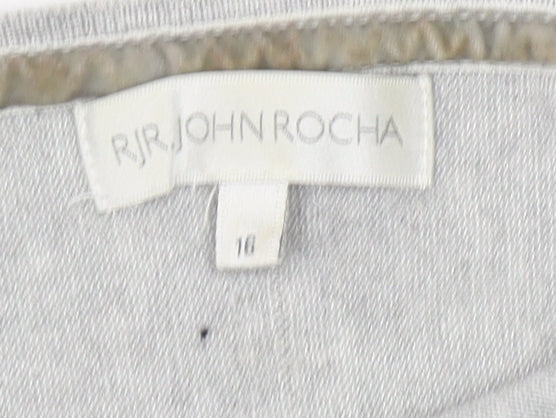 RJR John Rocha Women's Grey Cardigan Size 18