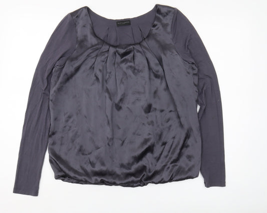 The White Company Women's Grey Top Size 10