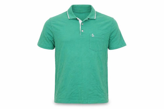 Original Penguin Men's Green Polo Shirt - Size S