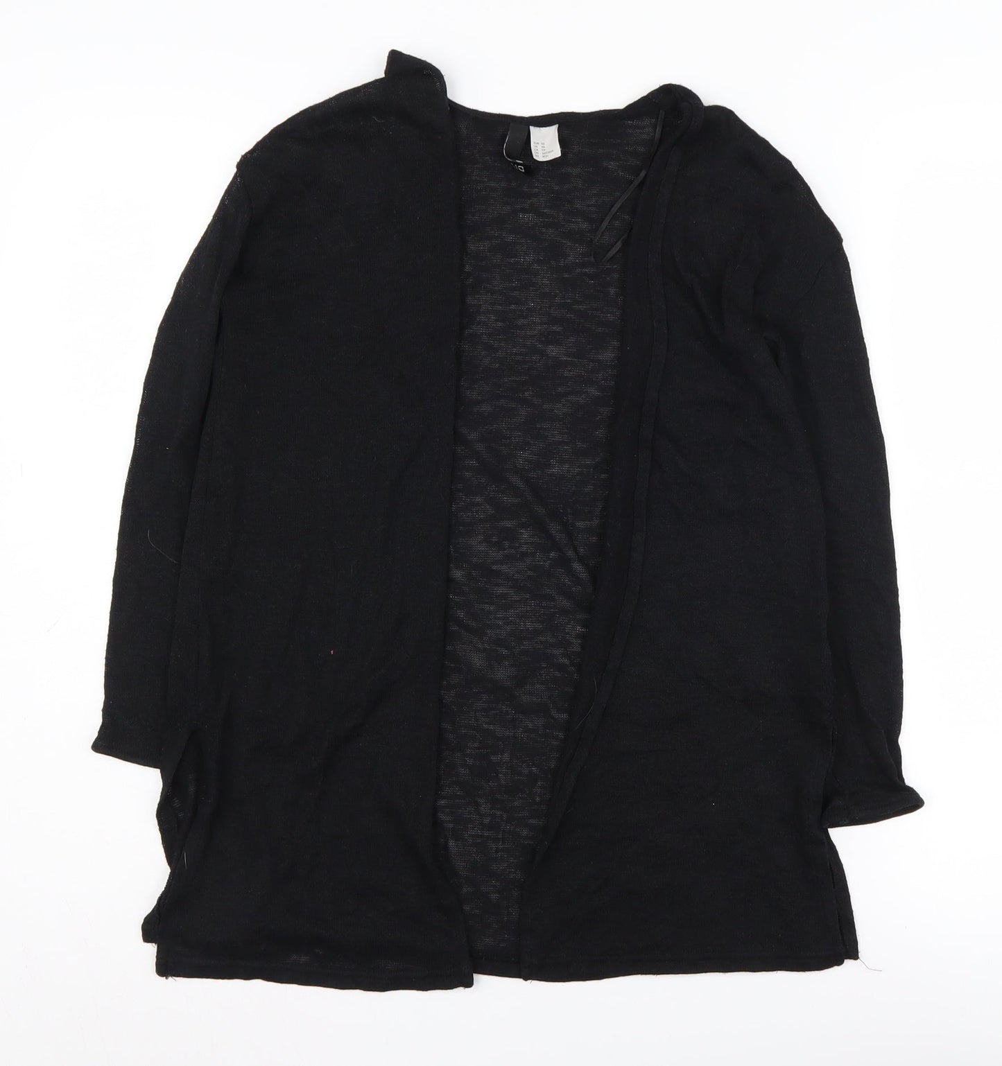 H&M Women's Black Cardigan XS Open Front Casual