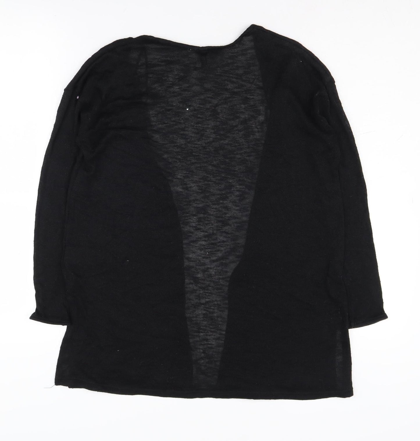 H&M Women's Black Cardigan XS Open Front Casual