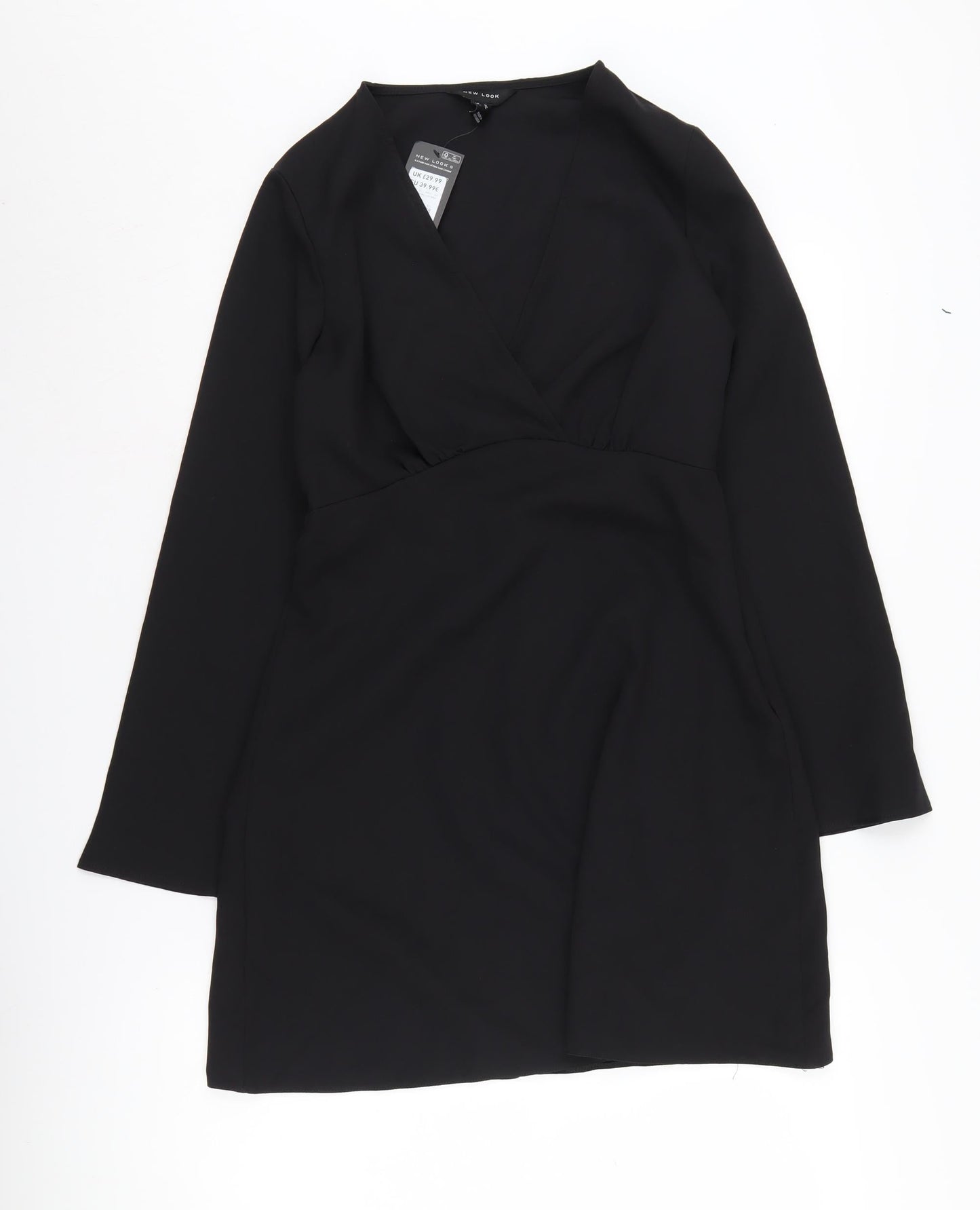 New Look Women's Black A-Line Dress Size 10