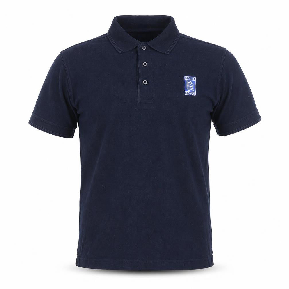 Uneek Men's Blue Polo Shirt - Size S, Short Sleeve, Logo Accent