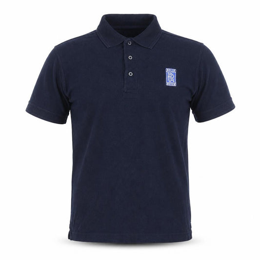 Uneek Men's Blue Polo Shirt - Size S, Short Sleeve, Logo Accent