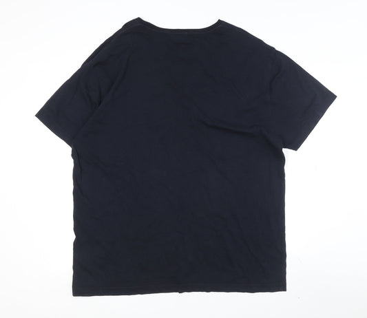 GANT Men's Black 2XL Regular Fit Jersey T-Shirt