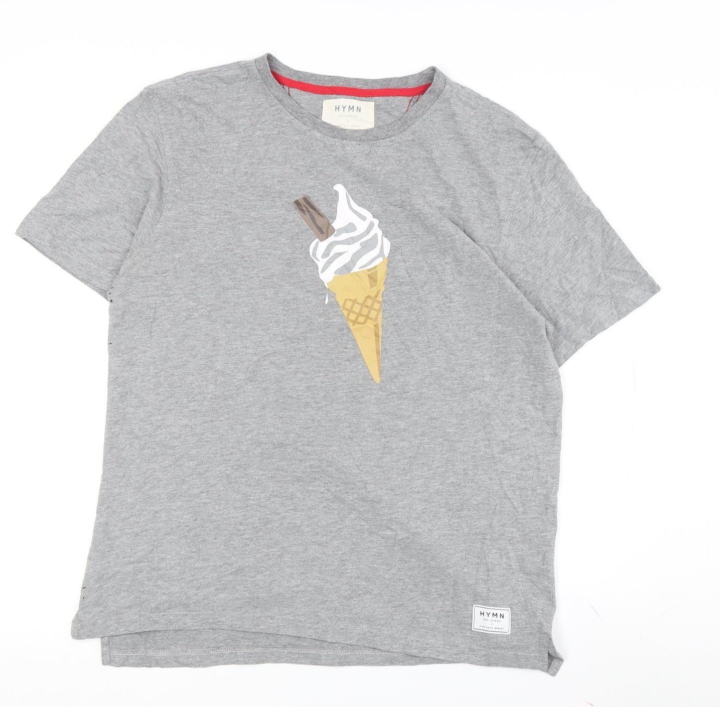 Hymn Grey Men's Graphic T-Shirt L - Short Sleeve