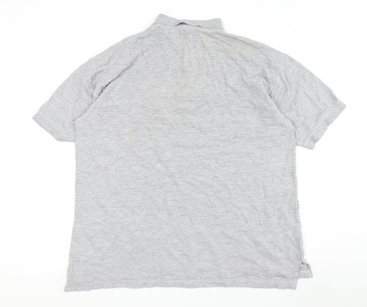 Wrangler Men's Grey Polo Shirt L Size Casual Wear