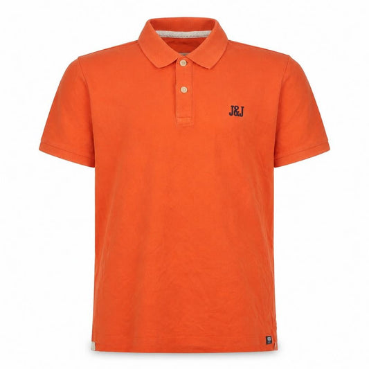 Jack & Jones Men's Orange Polo Shirt L Short Sleeve