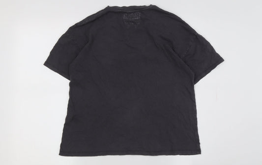 Marvel Black Unisex T-Shirt XS Comic Casual