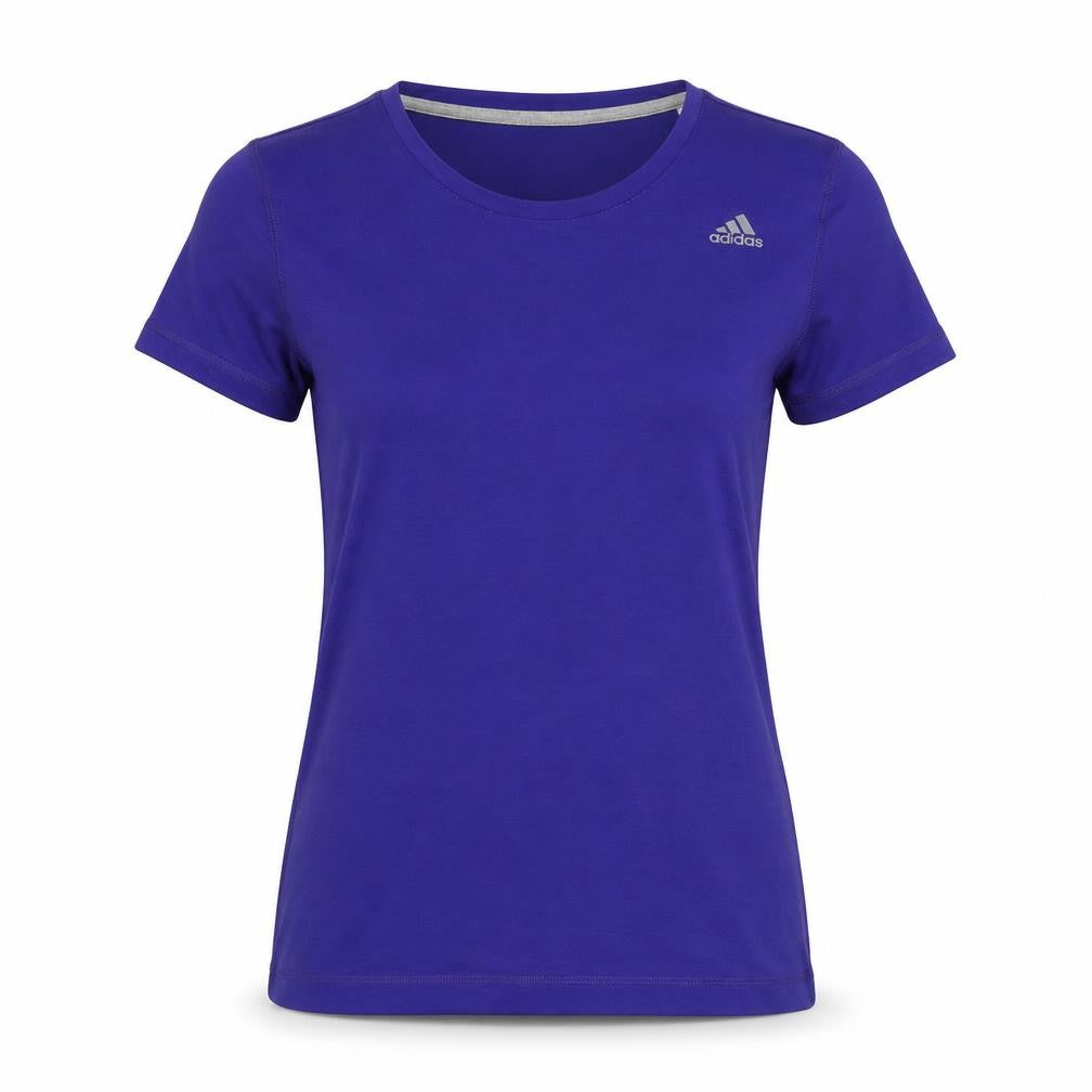 Unisex Adultss UK Size M adidas Blue Cotton Blend T-Shirt