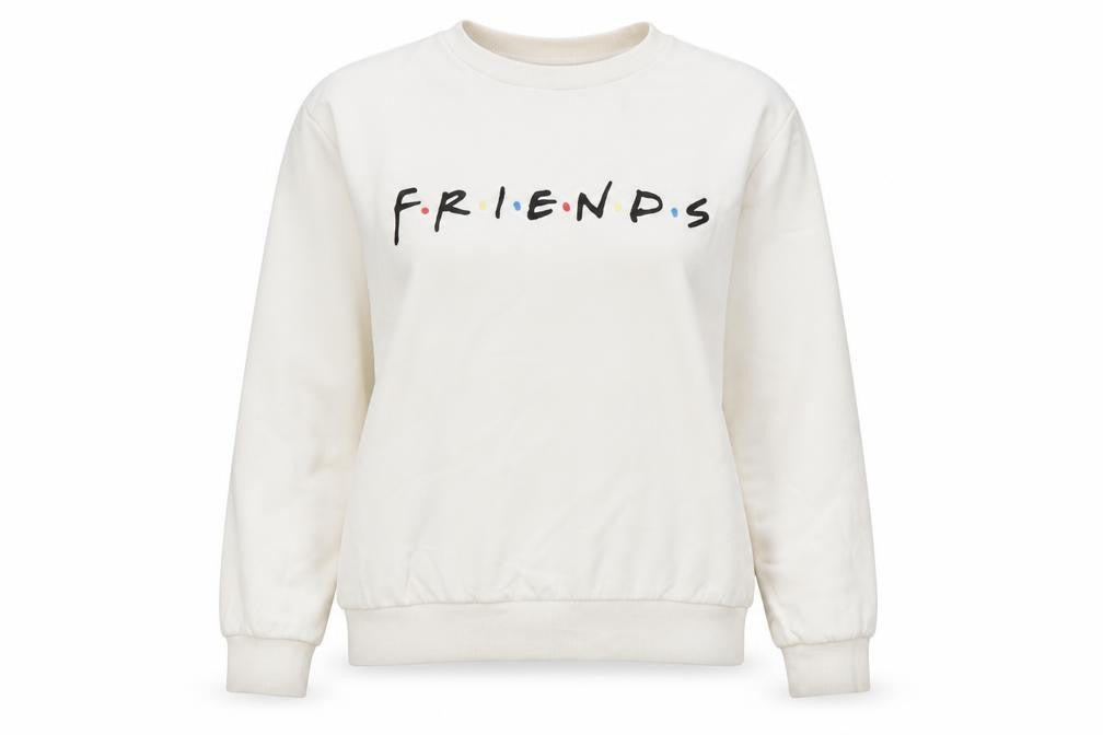 H&M Women's Ivory Friends Sweatshirt - S