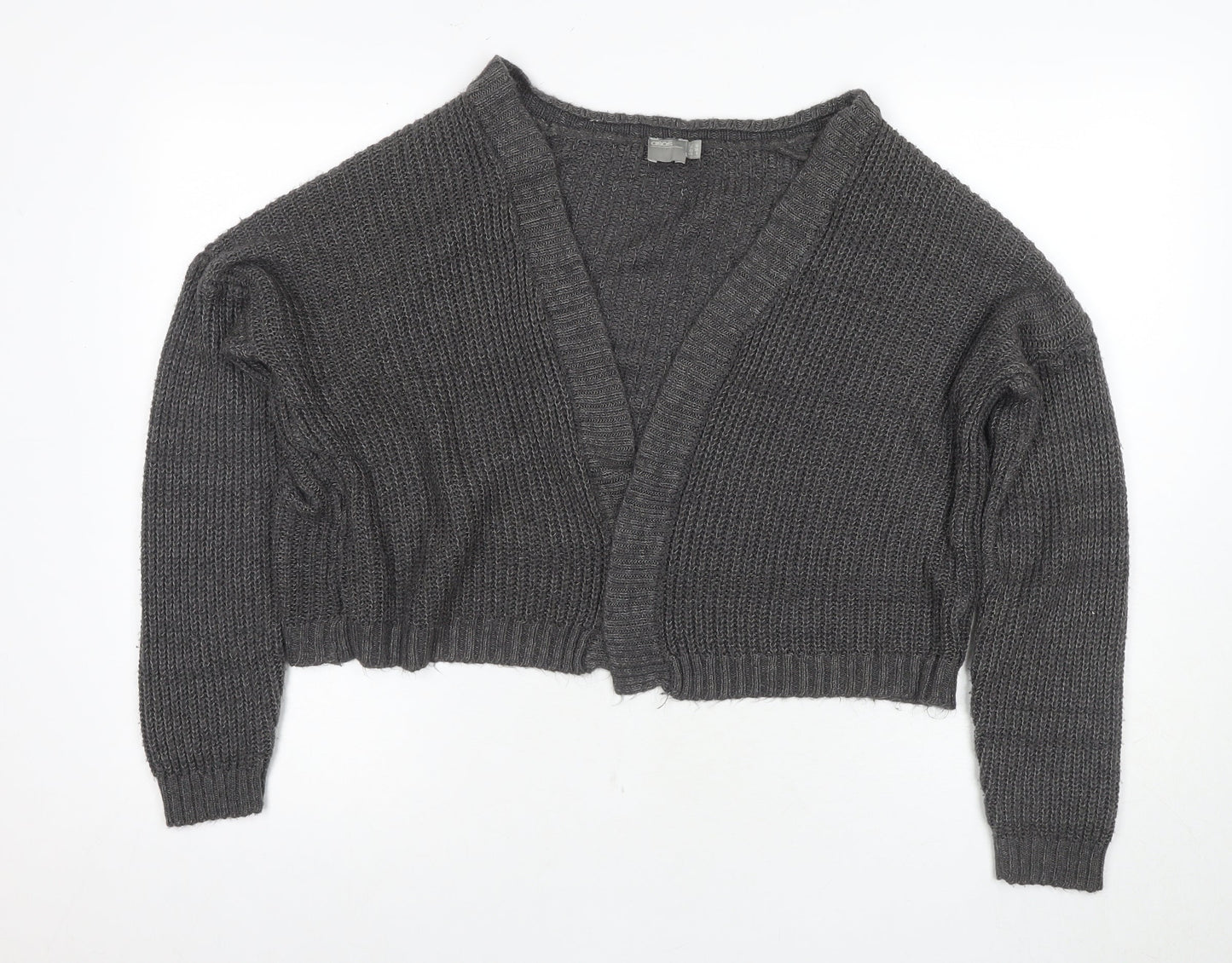 ASOS Women's Grey Cardigan, Size 12, V-Neck