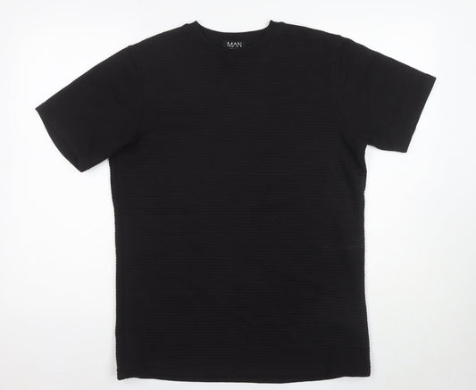 boohooMAN Men's Black Short Sleeve T-Shirt - Size M