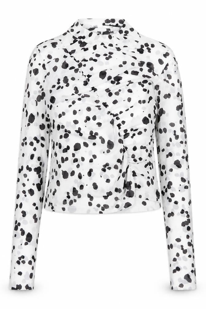Front view of ASOS Women's Multicoloured Animal Print Blouse, size 10
