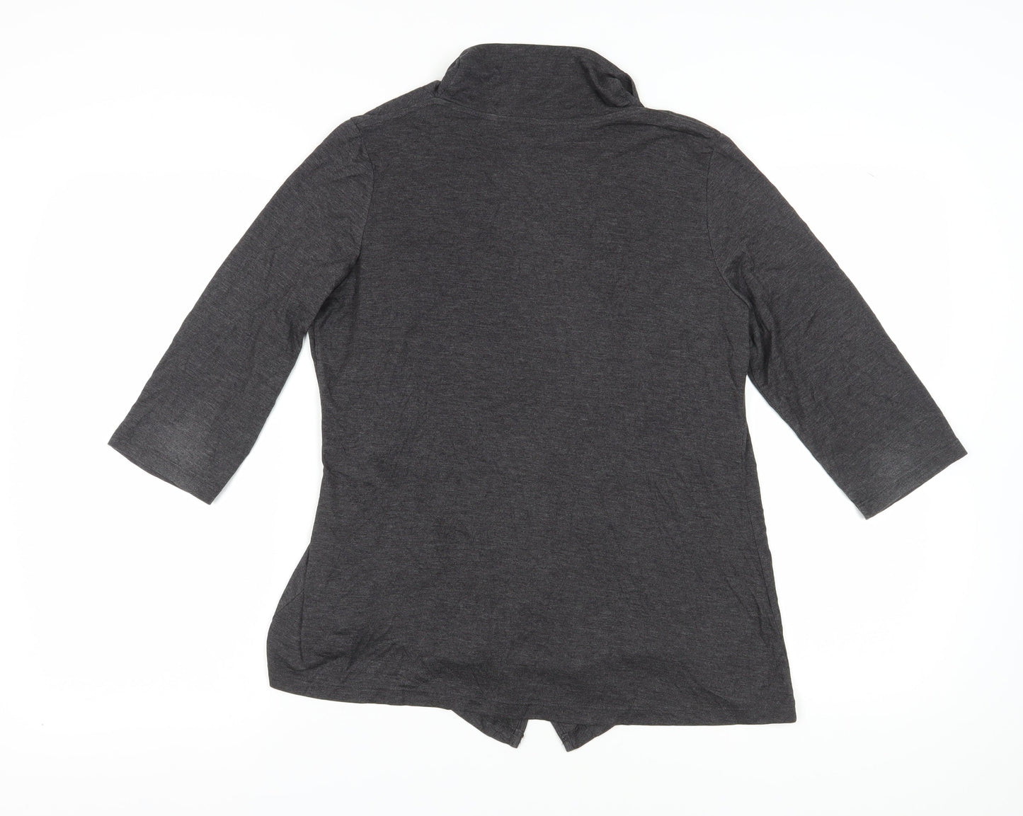 Per Una Women's Grey Wrap Blouse, Size 14, Cowl Neck